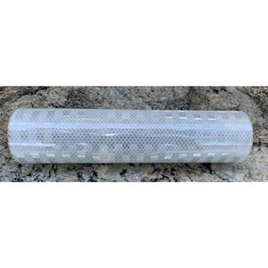 12” x 60" Roll White Diamond Prismatic‎ Reflective Vinyl Adhesive Cutter Sign